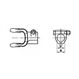 Widłak maszynowy ze śrubą ściskającą, 30mm