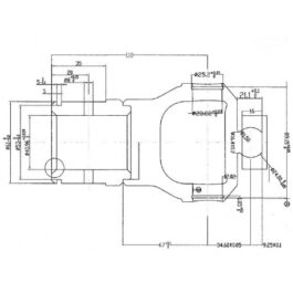 Widłak profilowy Szerokokątny na rurę 43,5, 23,8×86 SMART LINE