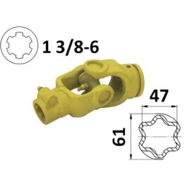 kompletny przegub Cardana na rurę 61×47, G8