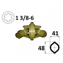 Kompletny przegub homokinetyczny na rurę 41×48, G4