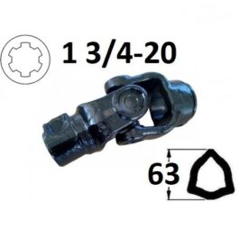 kompletny przegub na rurę 63 mm, 1 3/4-20
