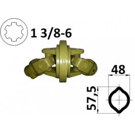 Kompletny przegub homokinetyczny na rurę 48×57,5, G6