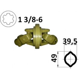 Kompletny przegub homokinetyczny na rurę 39,5×49, G5