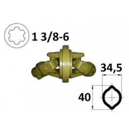 Kompletny przegub homokinetyczny na rurę 34,5×40, G3
