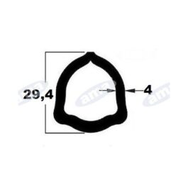 Rura teflonowana 1260 mm, profil trójkątny 29×4